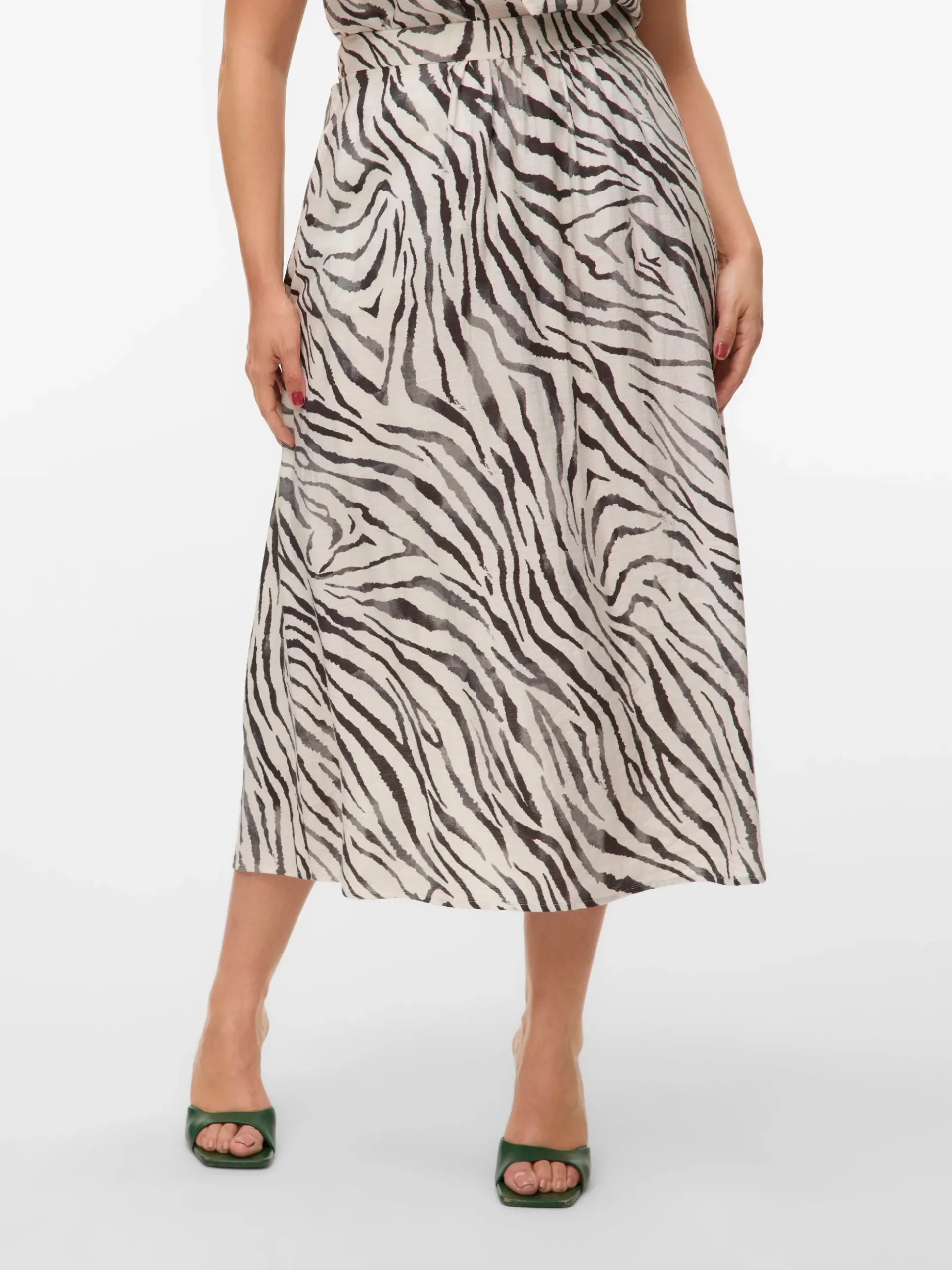 VMCDORA Mittlere Taille Langer Rock