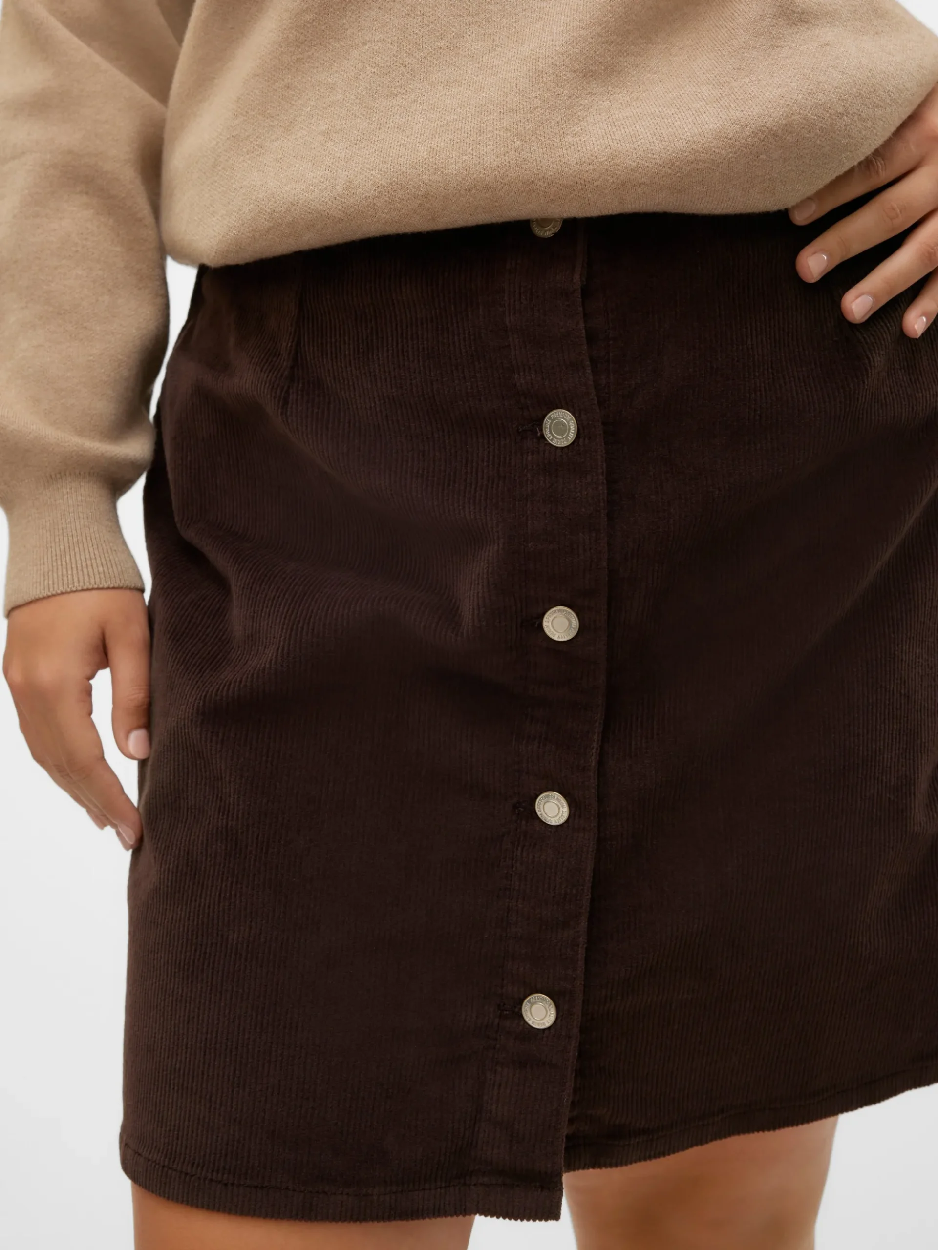 VMCETTA Hohe Taille Kurzer Rock