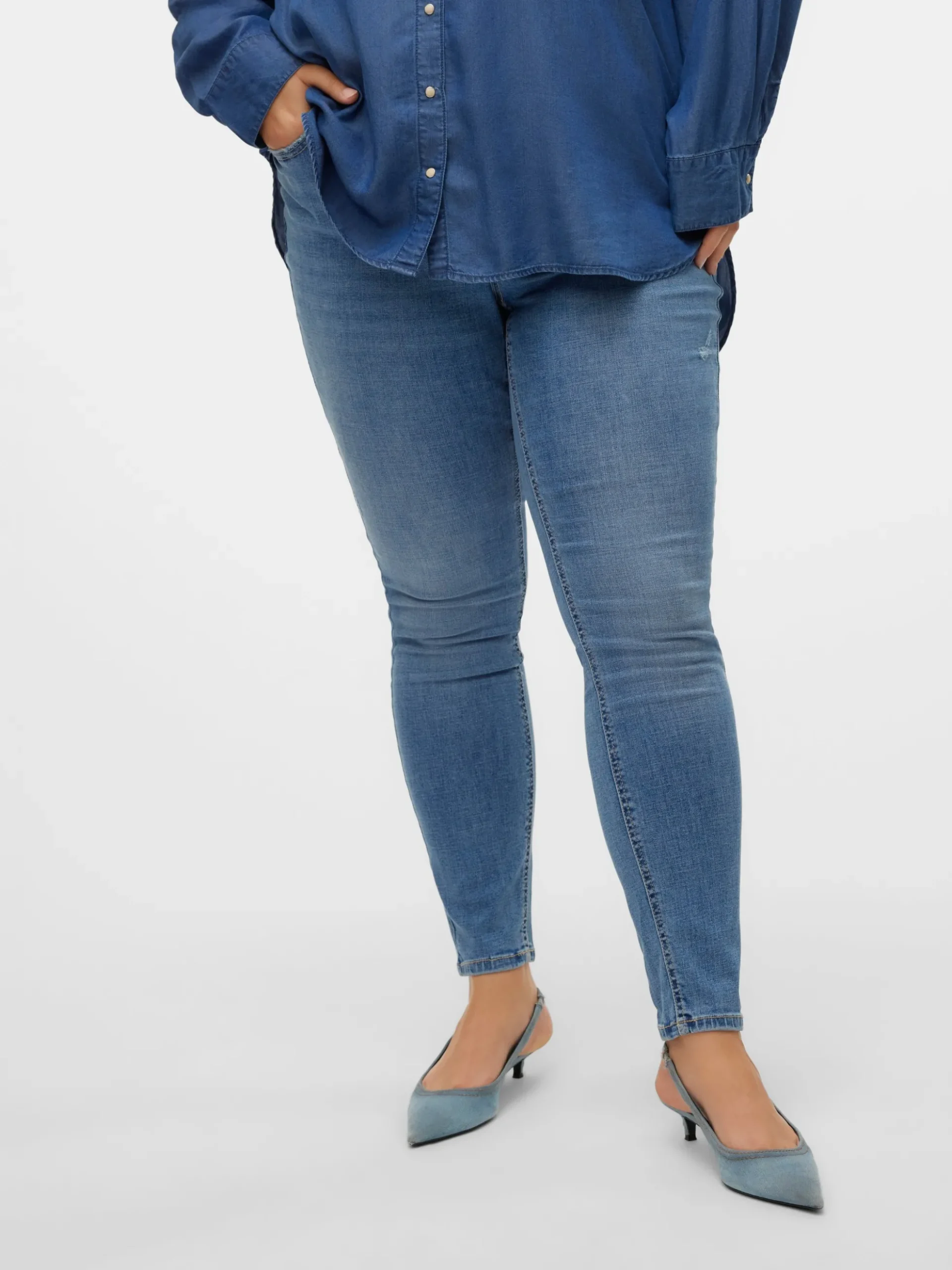 VMCFLASH Mid Rise Skinny Fit Jeans