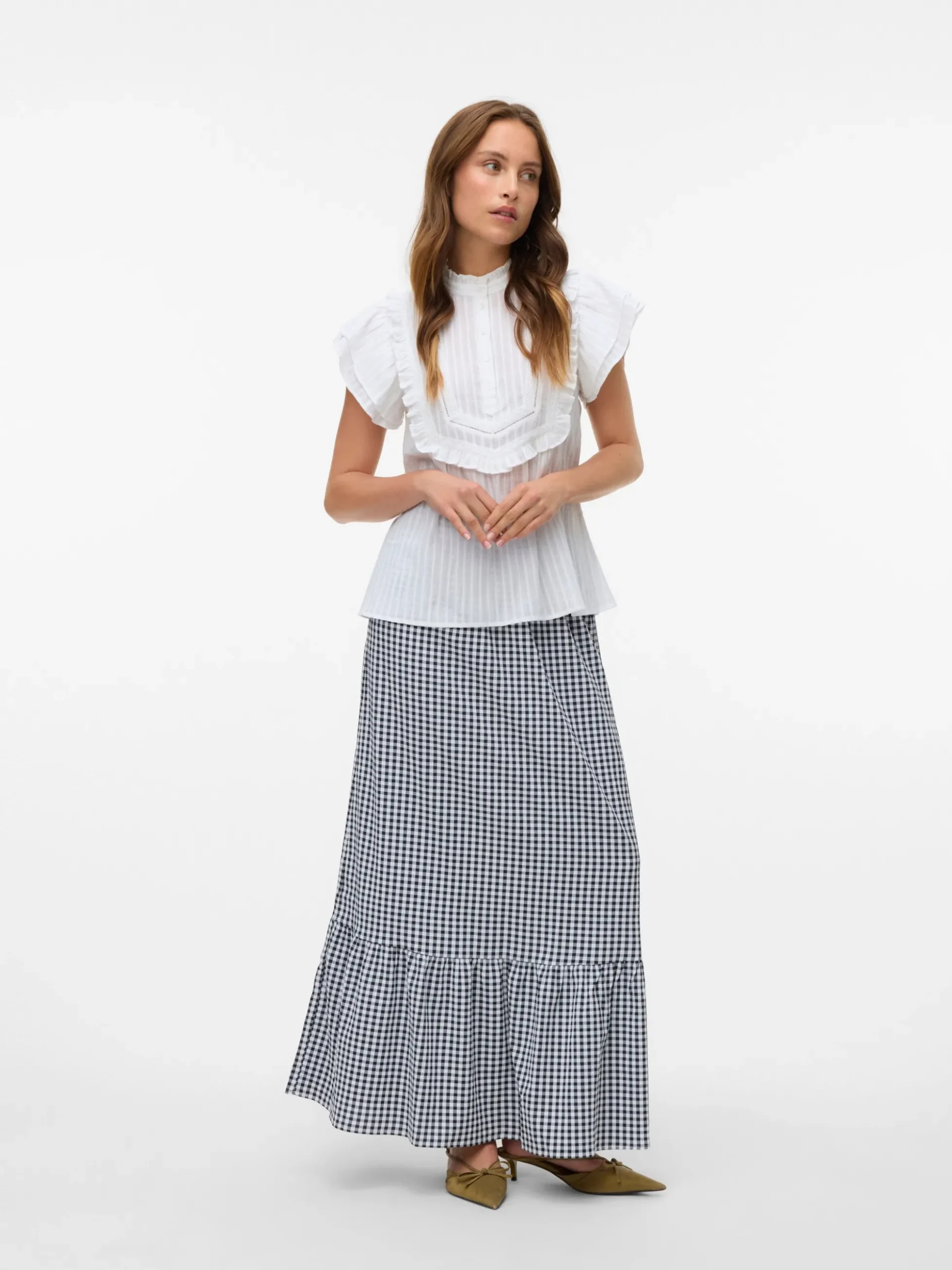 VMCHECK Hohe Taille Langer Rock