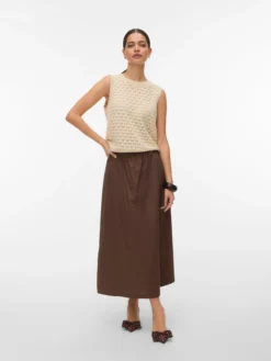 VMCILLA Hohe Taille Langer Rock