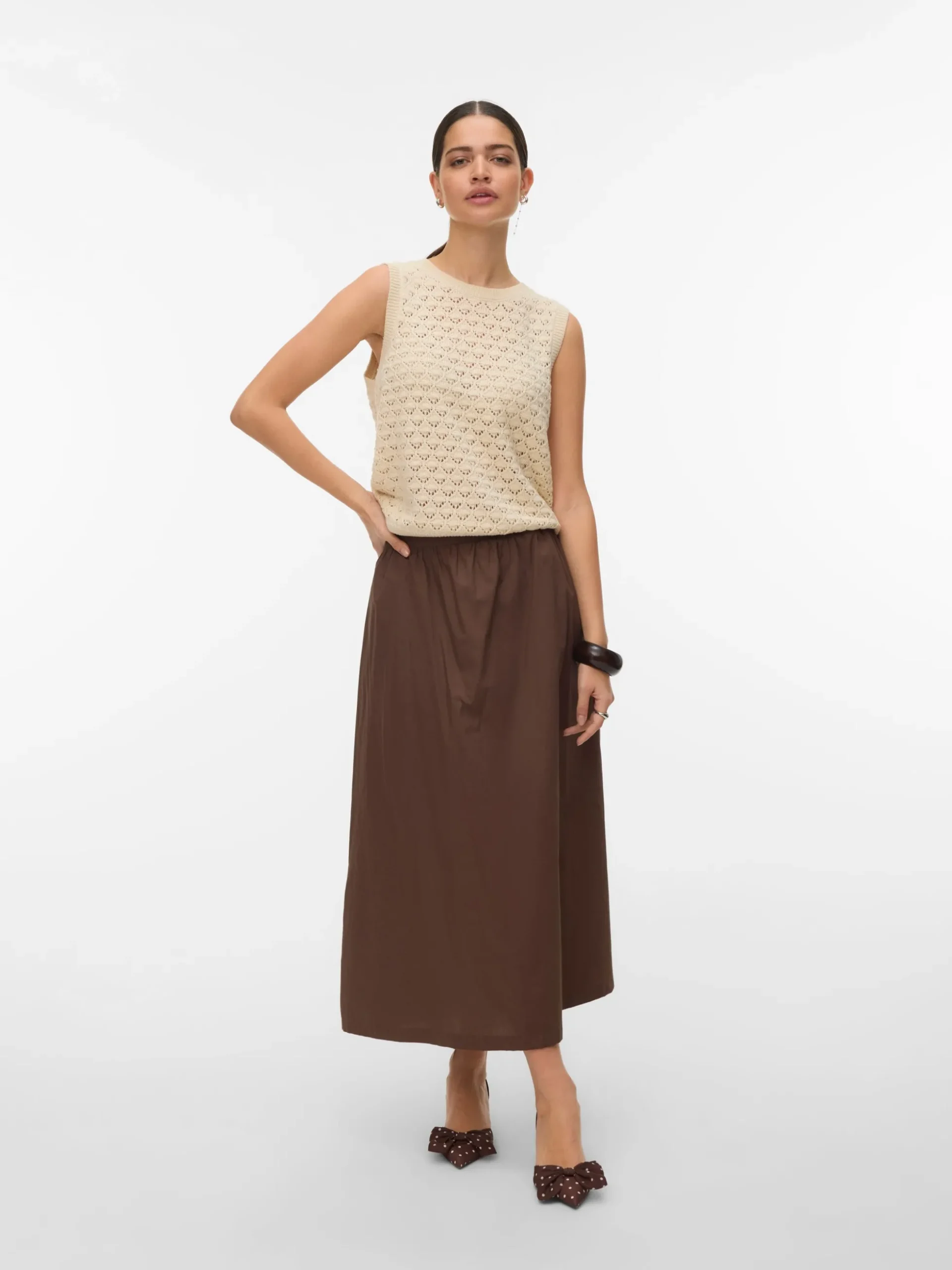 VMCILLA Hohe Taille Langer Rock