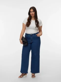 VMCLUSIA Hohe Taille Weiter Beinschnitt Jeans