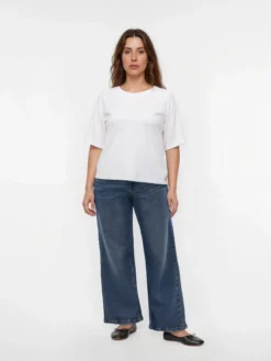 VMCMIRA Mid Rise Weite Passform - kurz geschnitten Jeans