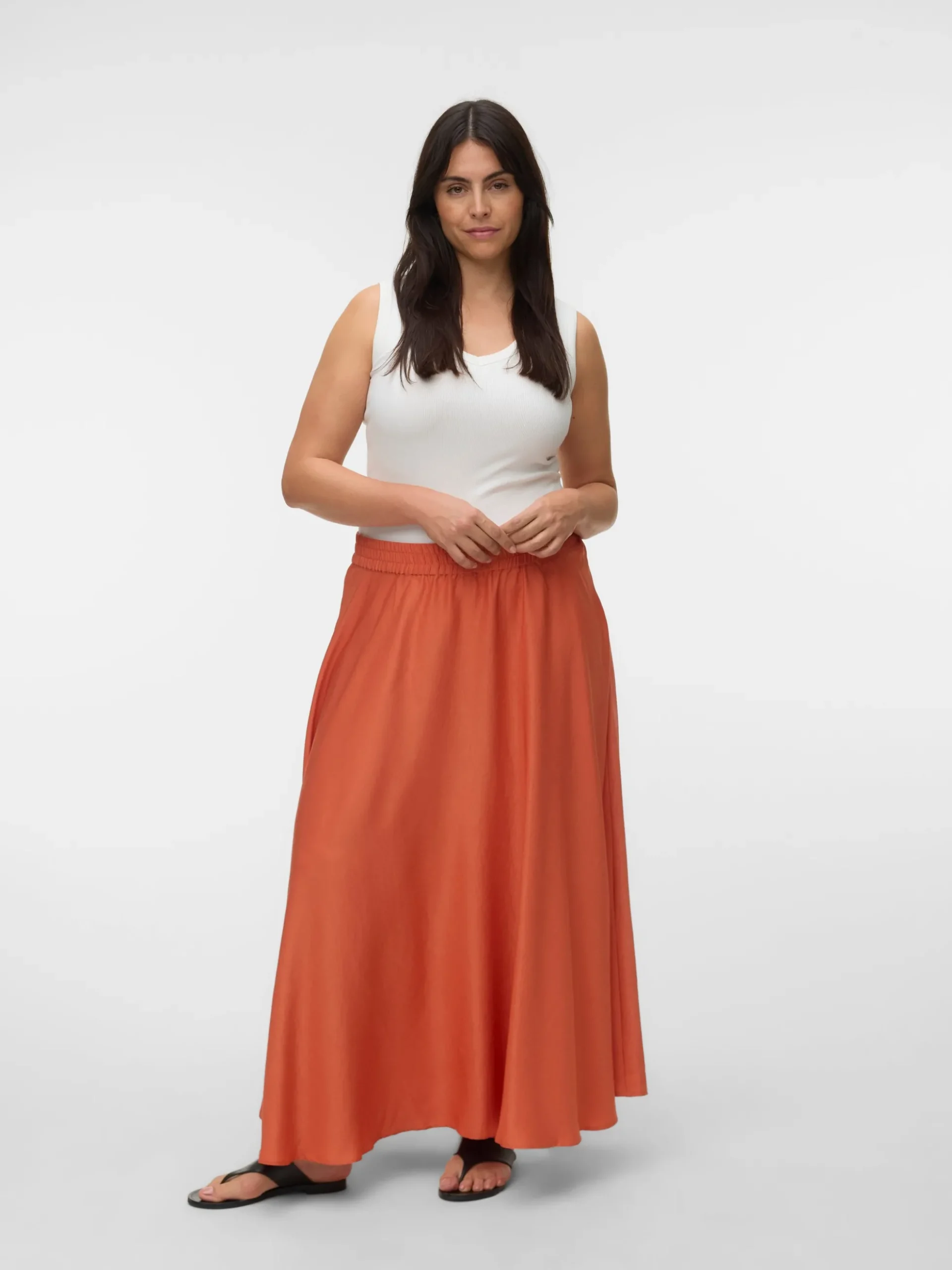 VMCMIRA Mittlere Taille Langer Rock