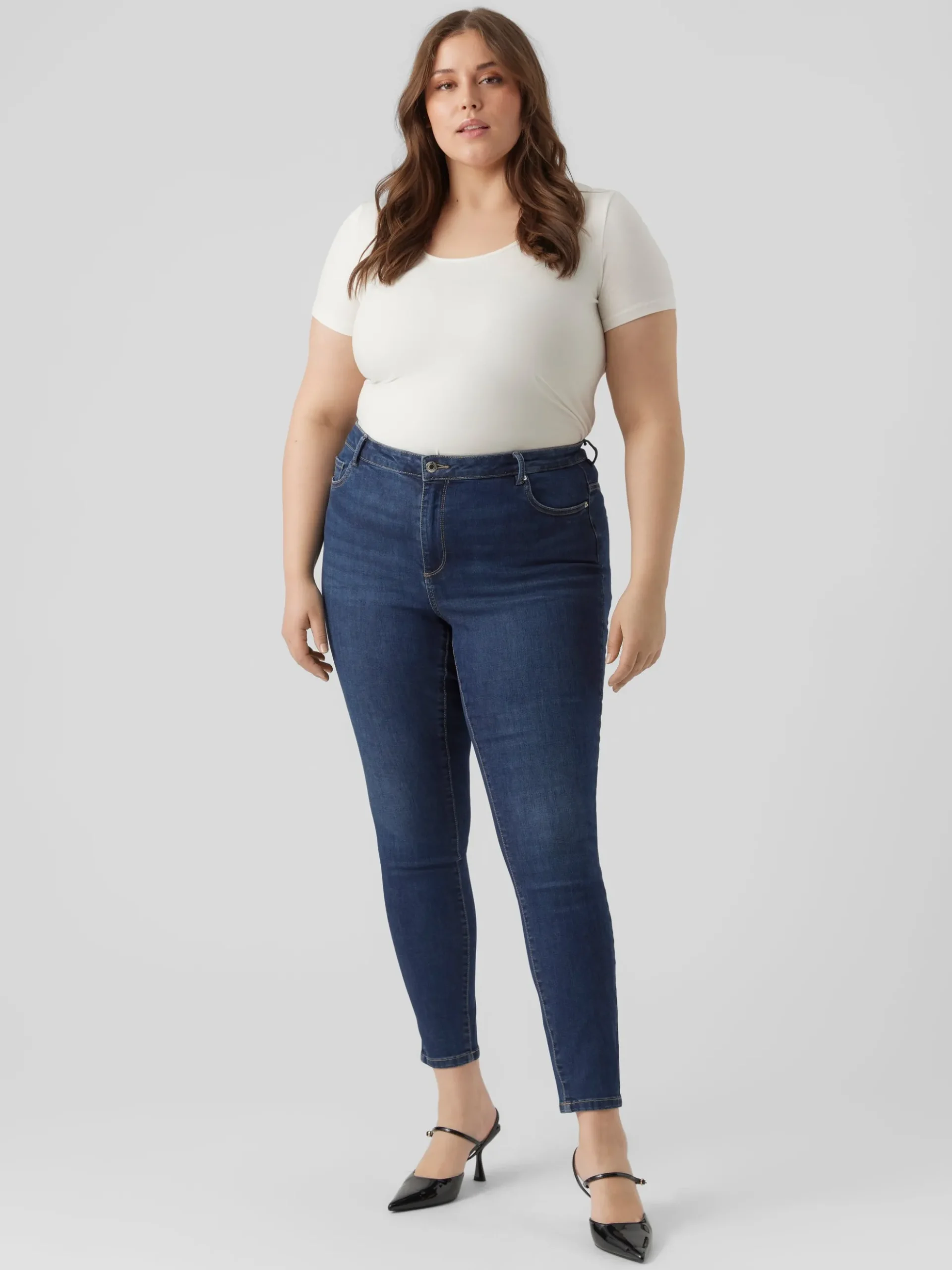 VMCPHIA Hohe Taille Skinny Fit Jeans