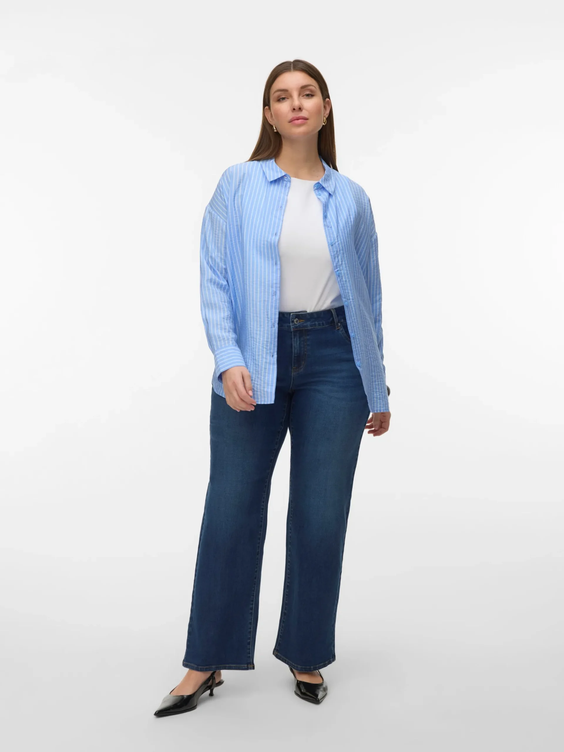 VMCSTELLASTRETCH Mid Rise Weiter Beinschnitt Jeans