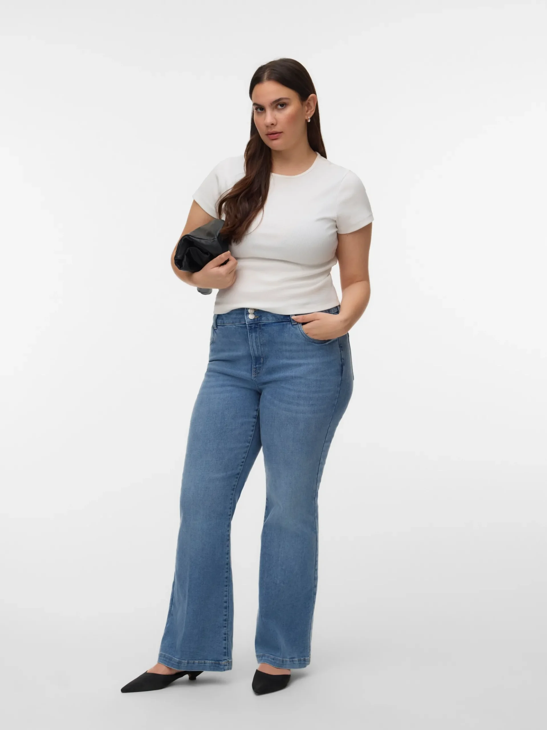 VMCTANNA Hohe Taille Ausgestellt Jeans