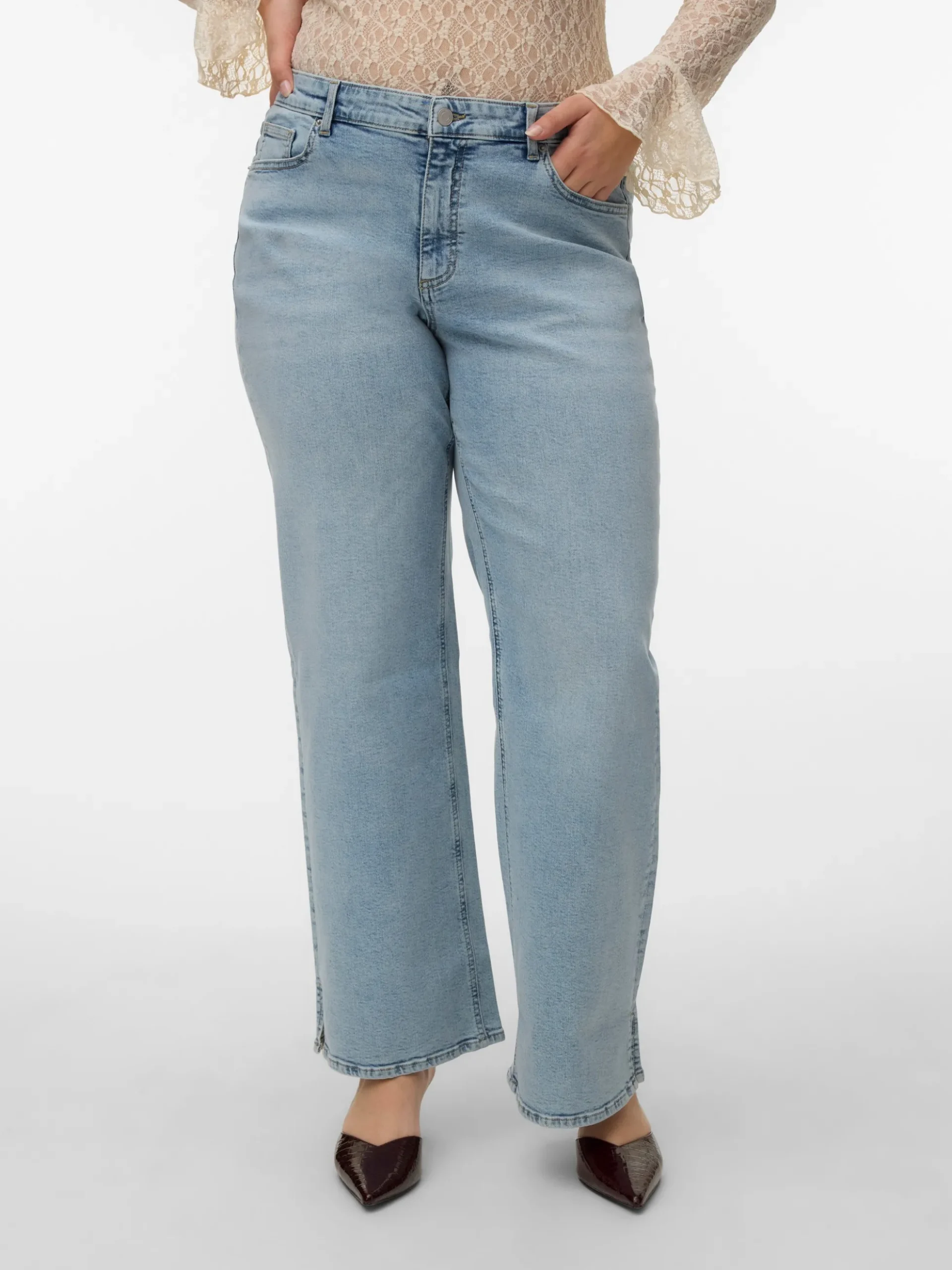 VMCTESSA Hohe Taille Gerade geschnitten Jeans