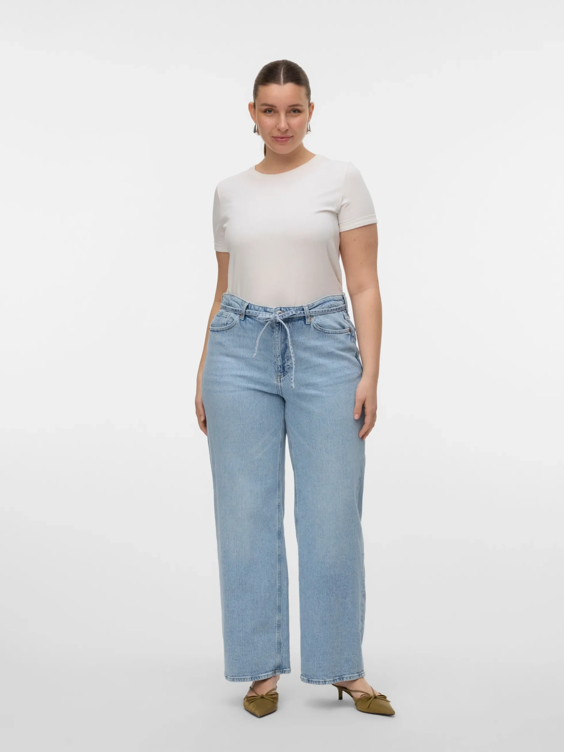 VMCTESSA Hohe Taille Weiter Beinschnitt Jeans