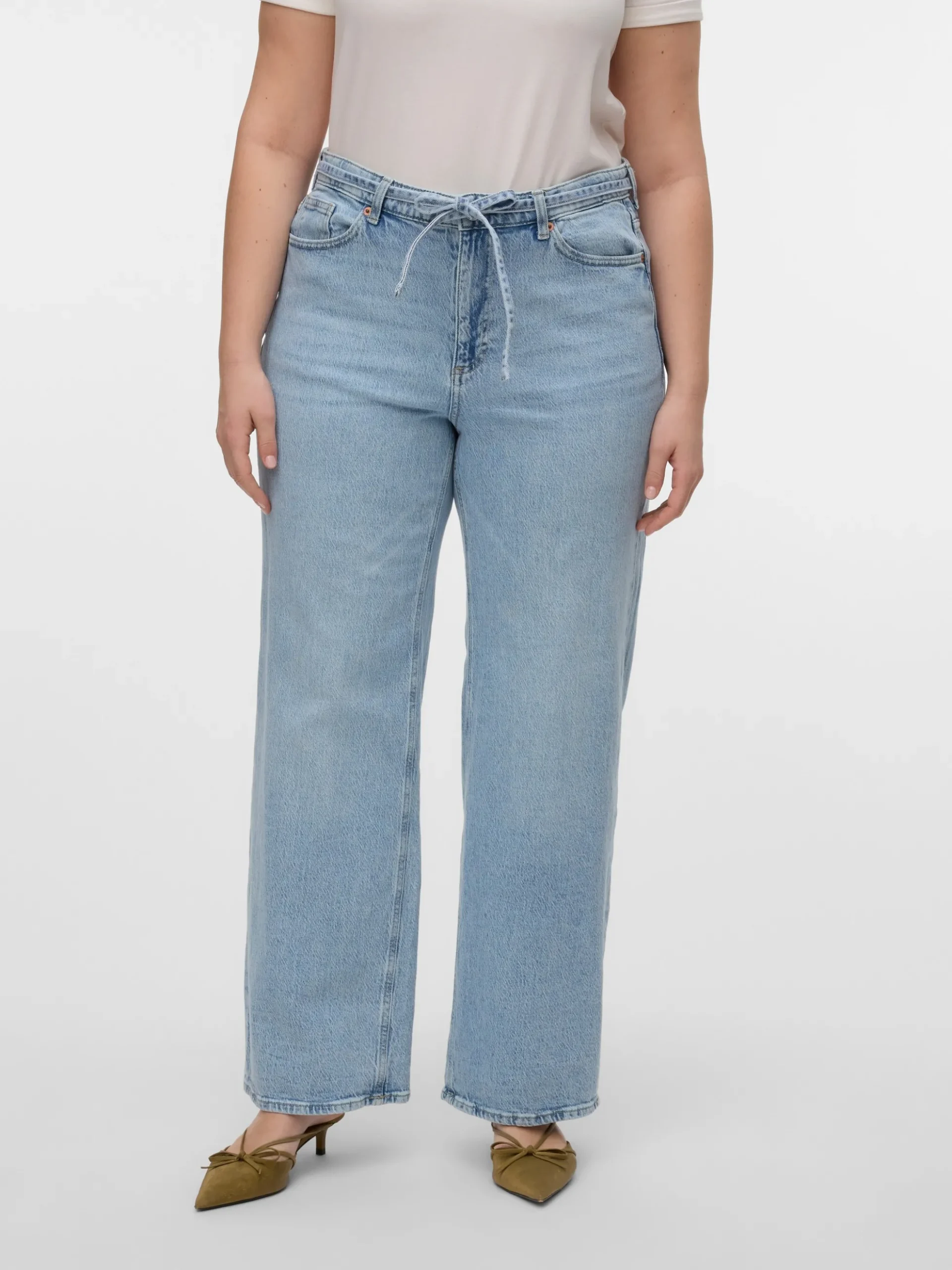 VMCTESSA Hohe Taille Weiter Beinschnitt Jeans