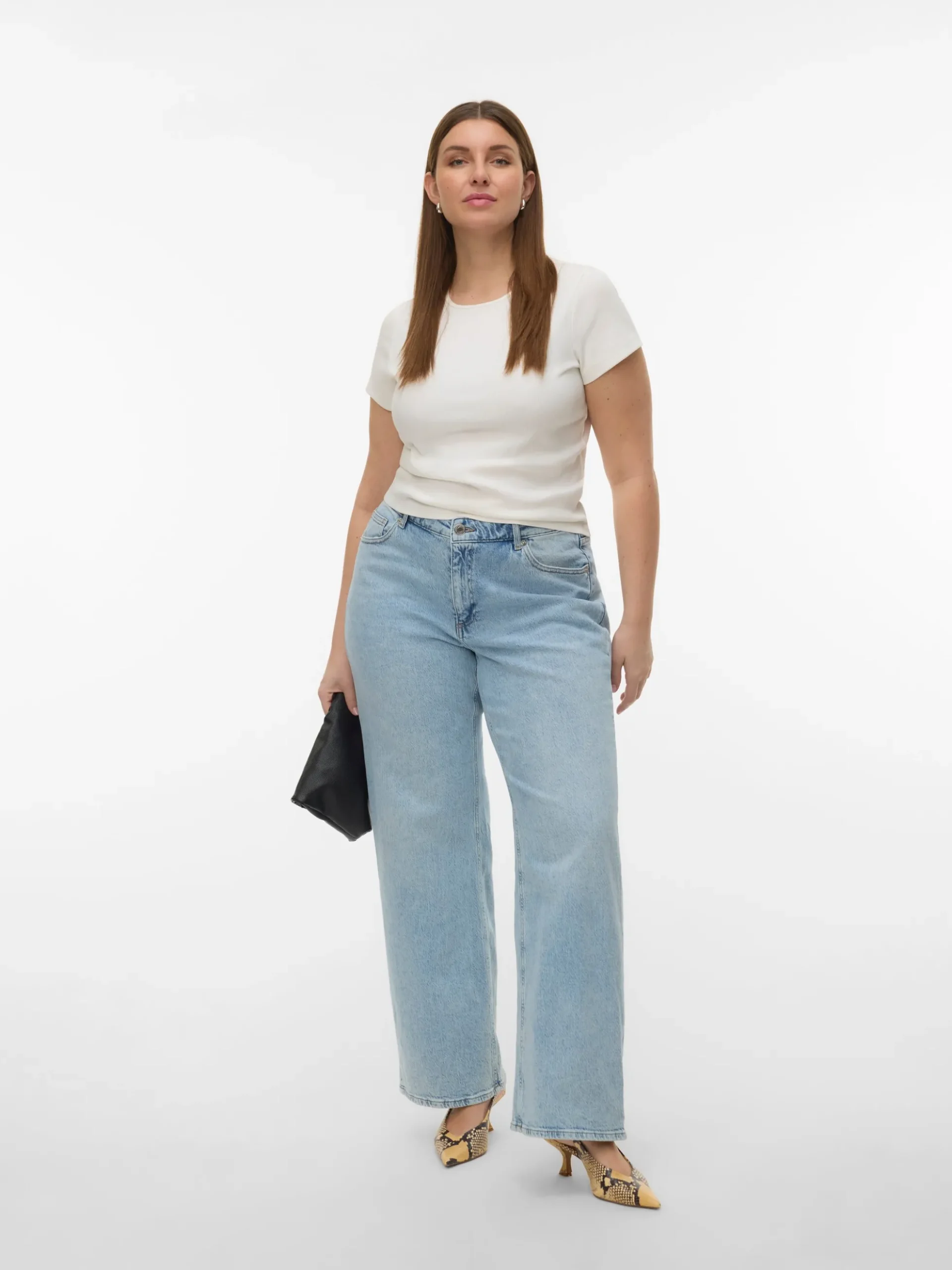 VMCTESSA Hohe Taille Weiter Beinschnitt Jeans