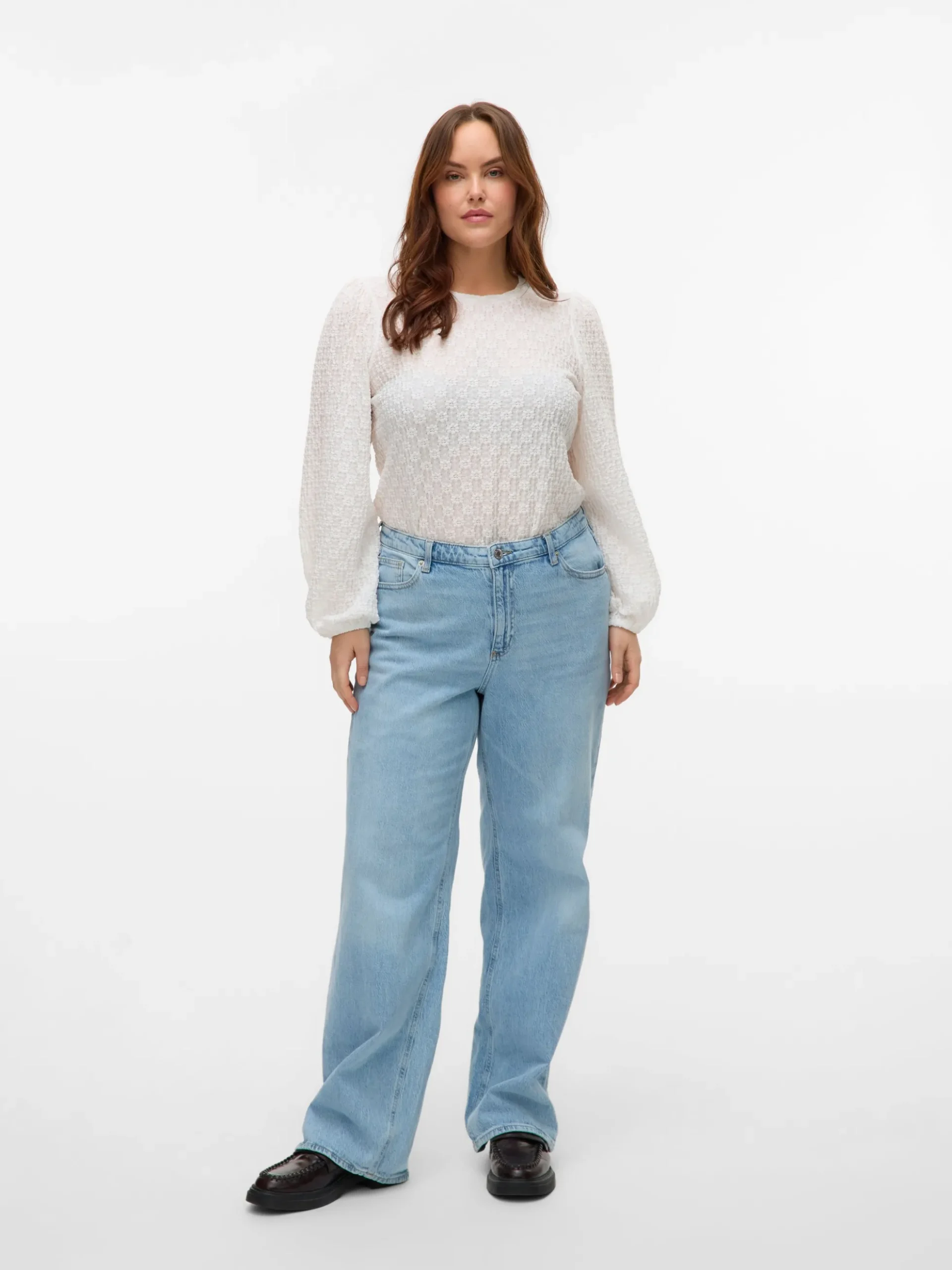 VMCTESSA Hohe Taille Weiter Beinschnitt Jeans