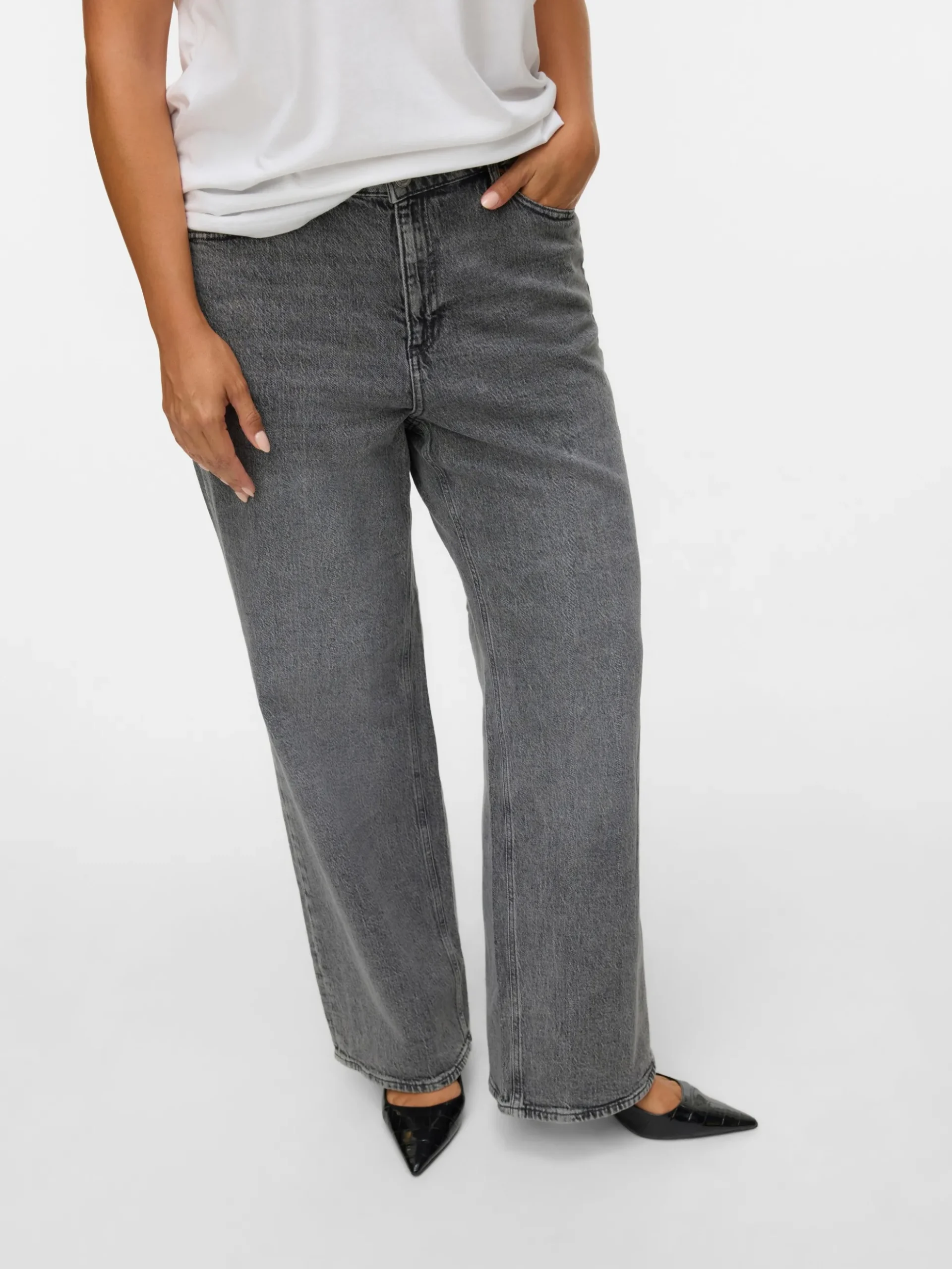 VMCTESSA Hohe Taille Weiter Beinschnitt Jeans