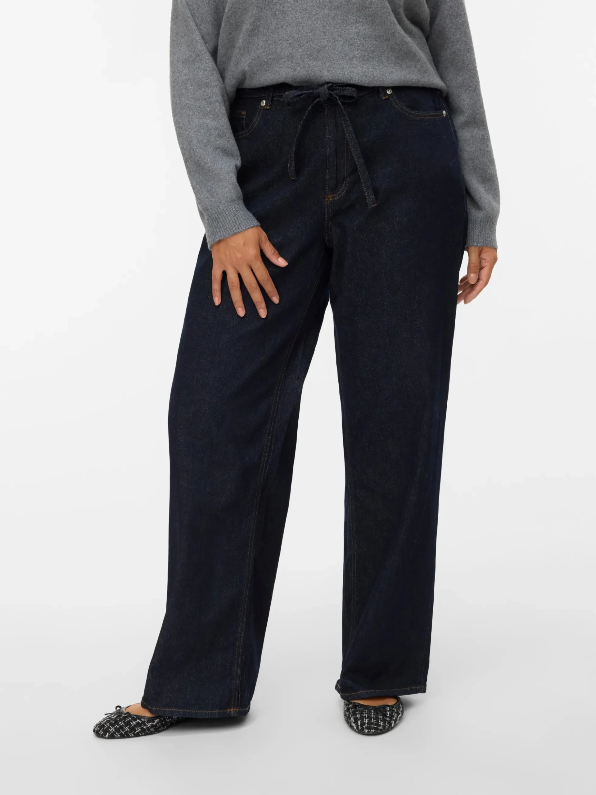 VMCTESSA Hohe Taille Weiter Beinschnitt Jeans
