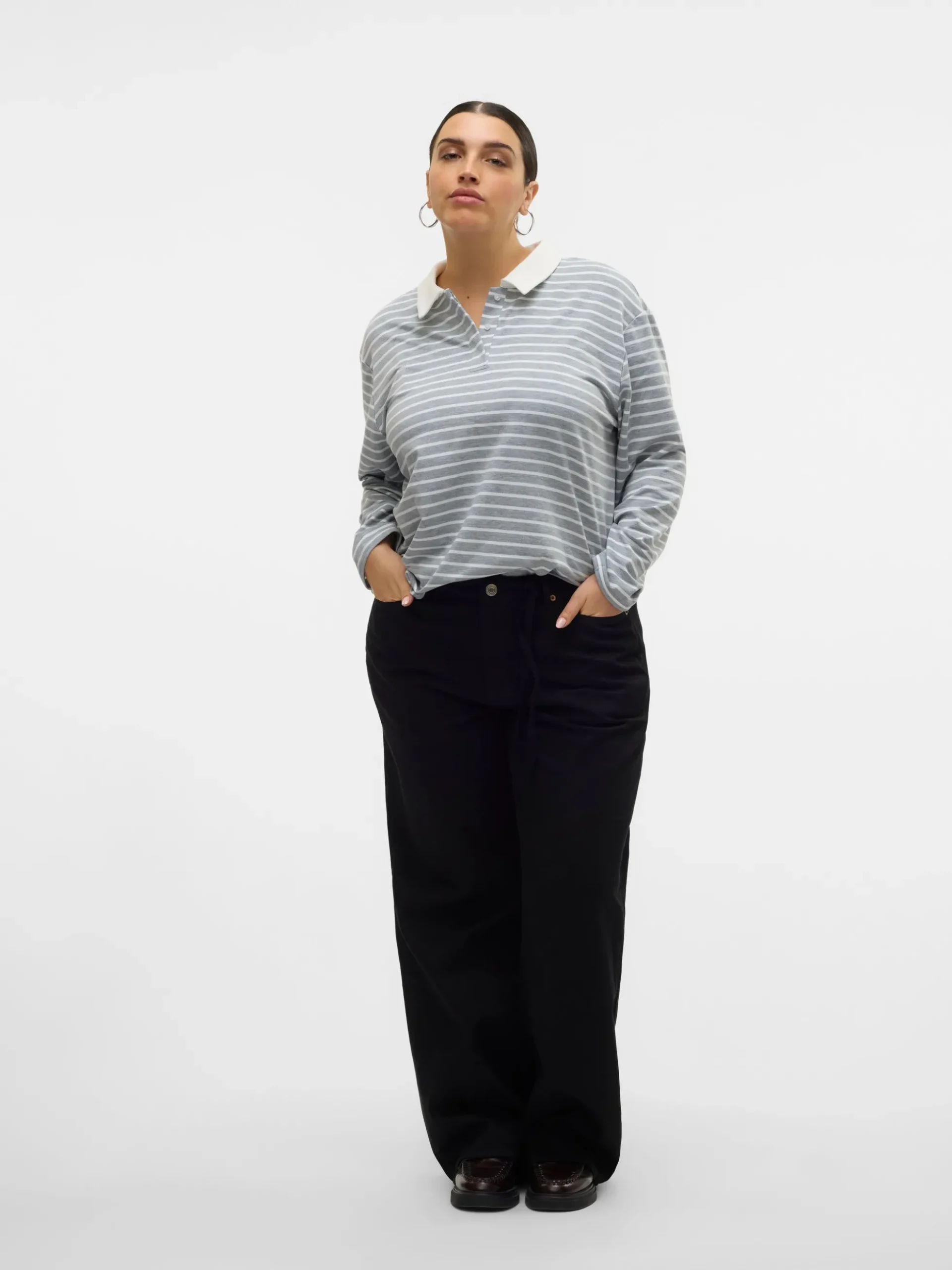 VMCTESSA Hohe Taille Weiter Beinschnitt Jeans