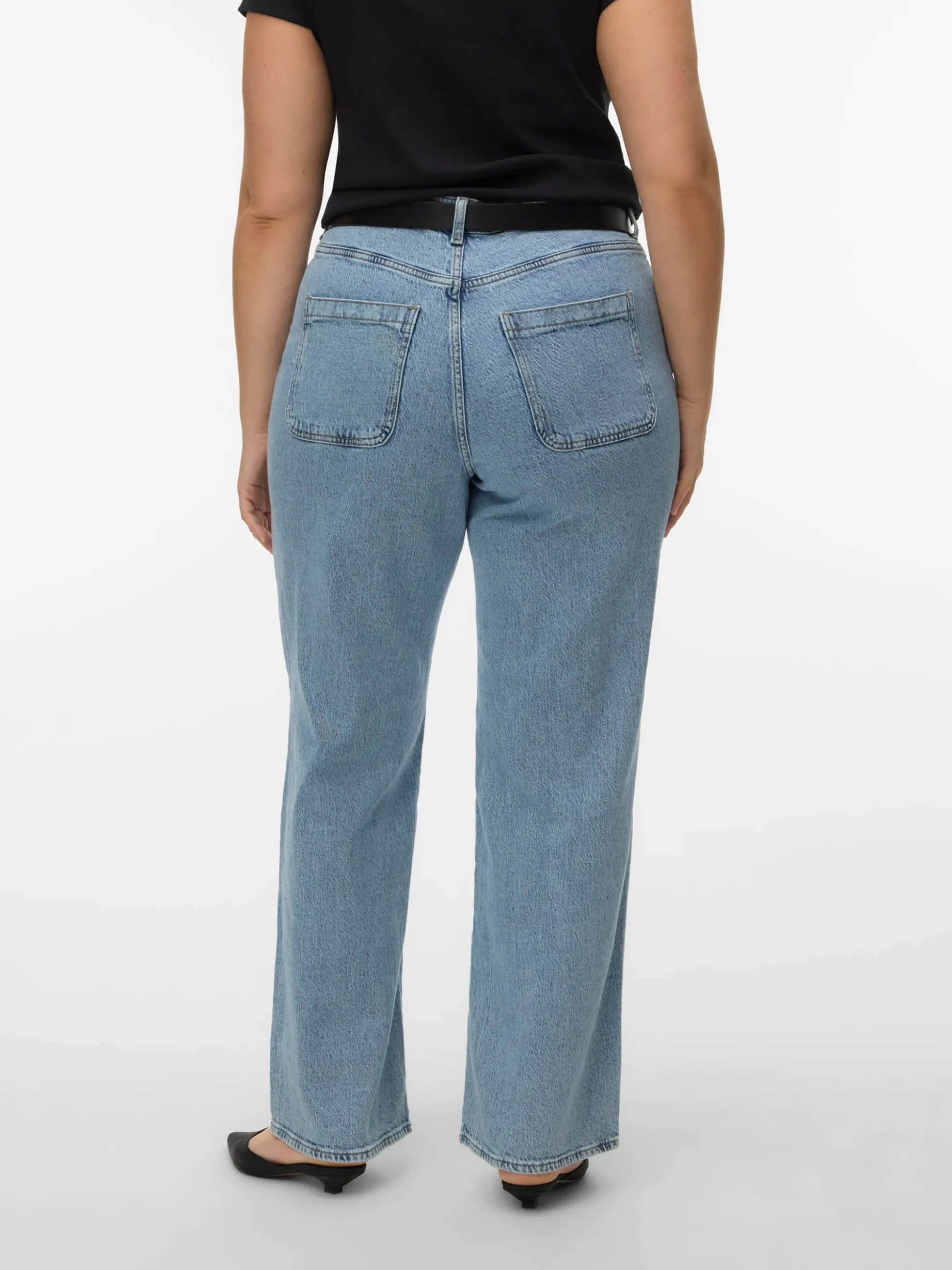 VMCTESSA Hohe Taille Weiter Beinschnitt Jeans