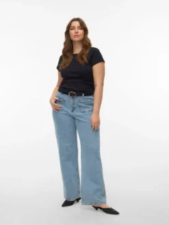 VMCTESSA Hohe Taille Weiter Beinschnitt Jeans