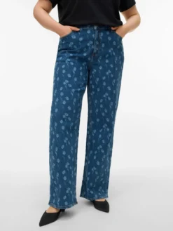 VMCTESSA Hohe Taille Weiter Beinschnitt Jeans
