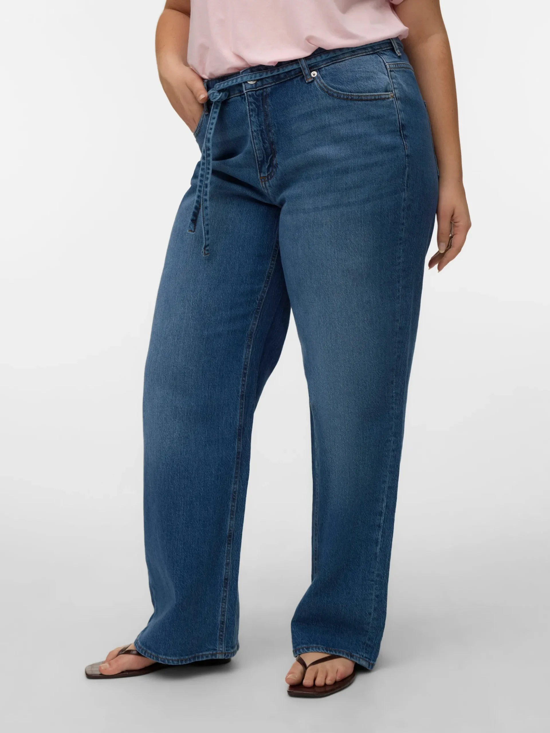 VMCTESSA Hohe Taille Weiter Beinschnitt Jeans