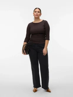 VMCTESSA-STRETCH Hohe Taille Weiter Beinschnitt Jeans