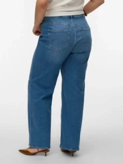 VMCTESSA-STRETCH Hohe Taille Weiter Beinschnitt Jeans
