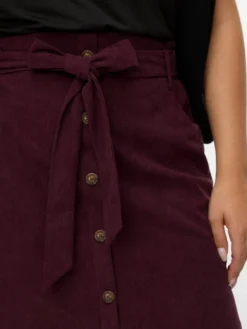 VMCVILJA Hohe Taille Kurzer Cord Rock