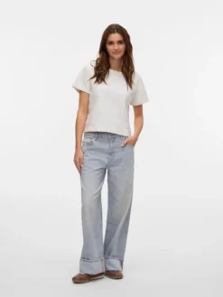 VMDARCY Mid Rise Weiter Beinschnitt Jeans