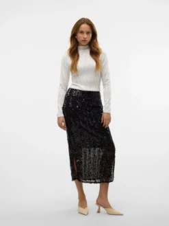 VMEFA Mittlere Taille Langer Rock