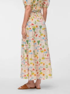 VMELENA Hohe Taille Langer Rock