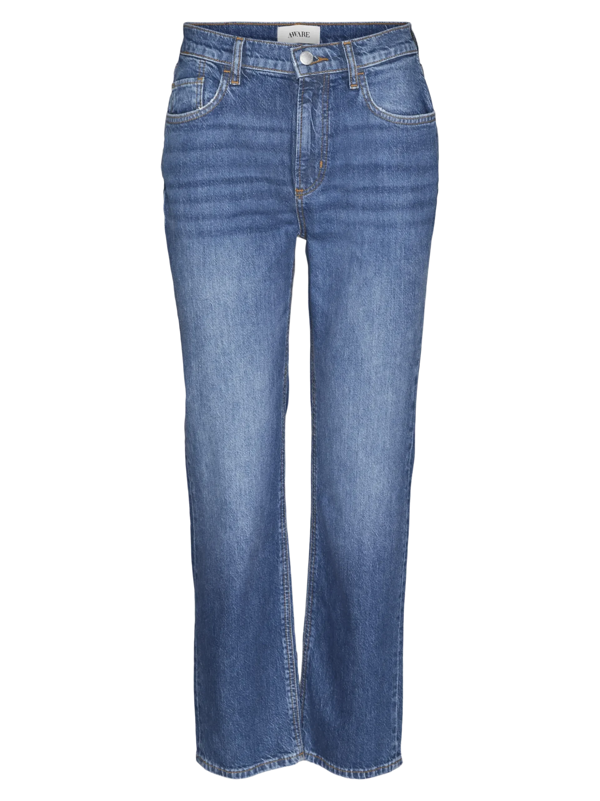 VMELIA Hohe Taille Gerade geschnitten Jeans