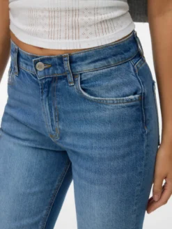 VMELIA Hohe Taille Gerade geschnitten Jeans