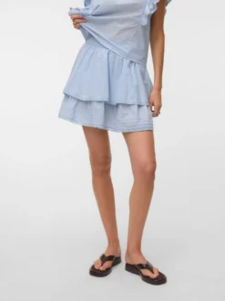 VMELIX Hohe Taille Kurzer Rock