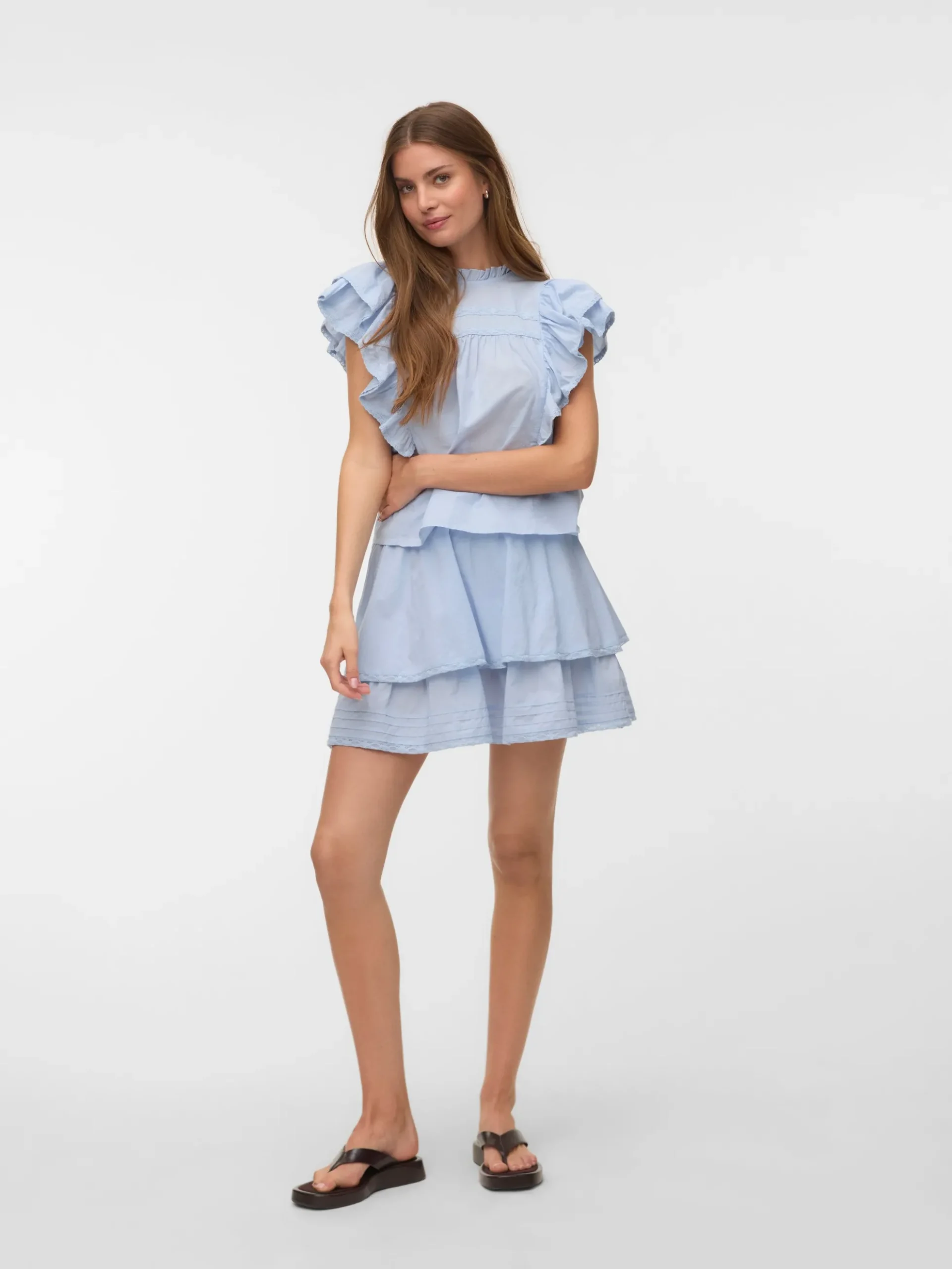 VMELIX Hohe Taille Kurzer Rock