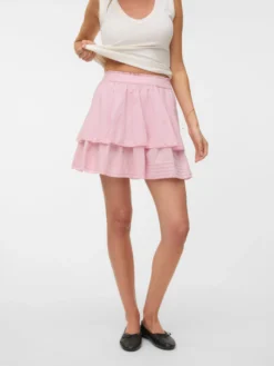 VMELIX Hohe Taille Kurzer Rock