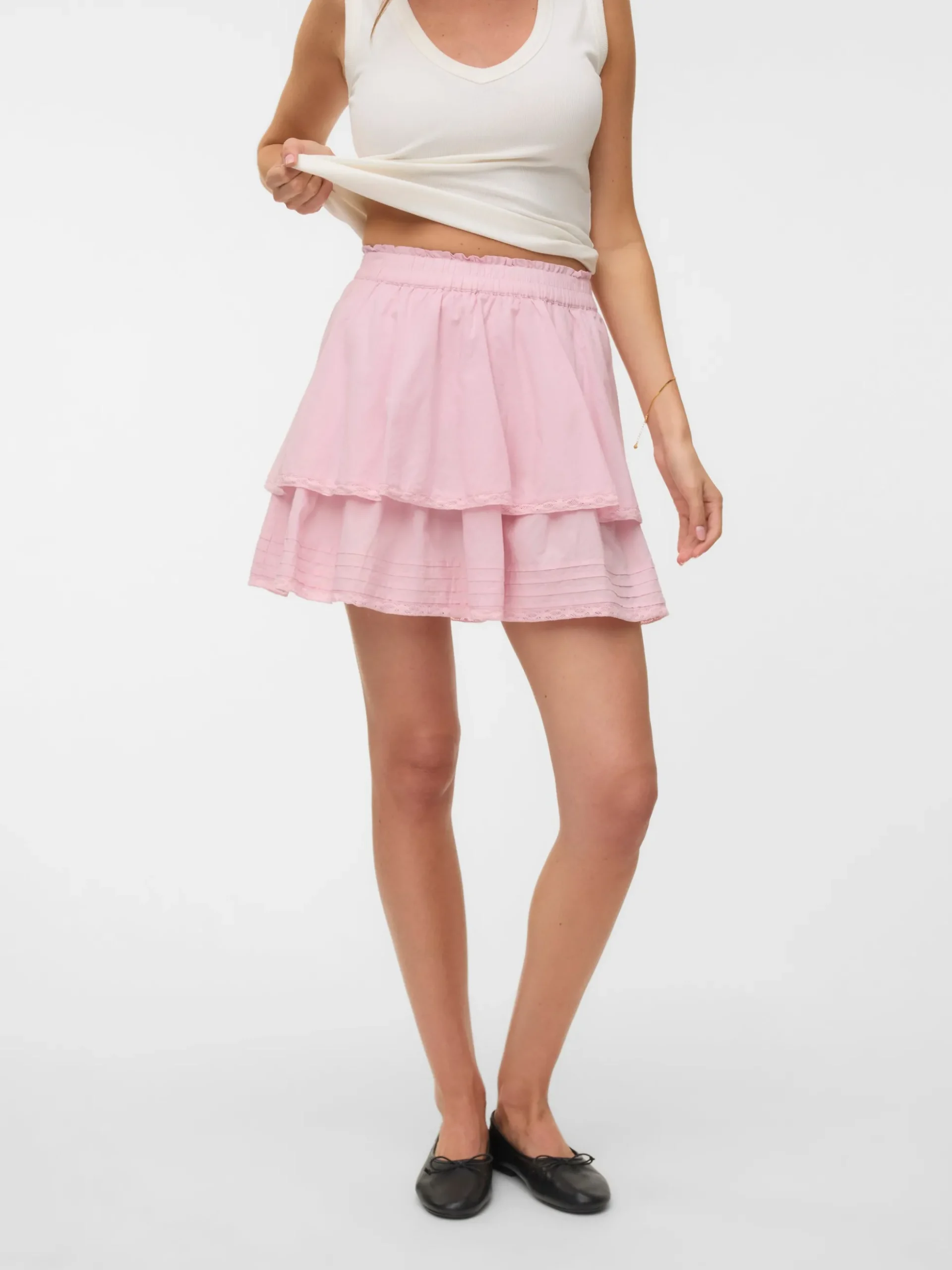 VMELIX Hohe Taille Kurzer Rock