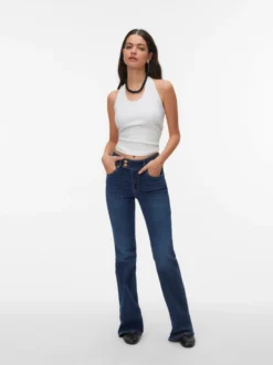 VMELLA Mid Rise Ausgestellt Jeans