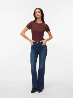 VMELLA Mid Rise Ausgestellt Jeans