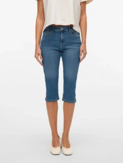 VMELLY Mid Rise Slim Fit Capris
