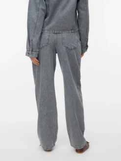 VMESTELLE Hohe Taille Barrel Fit Jeans