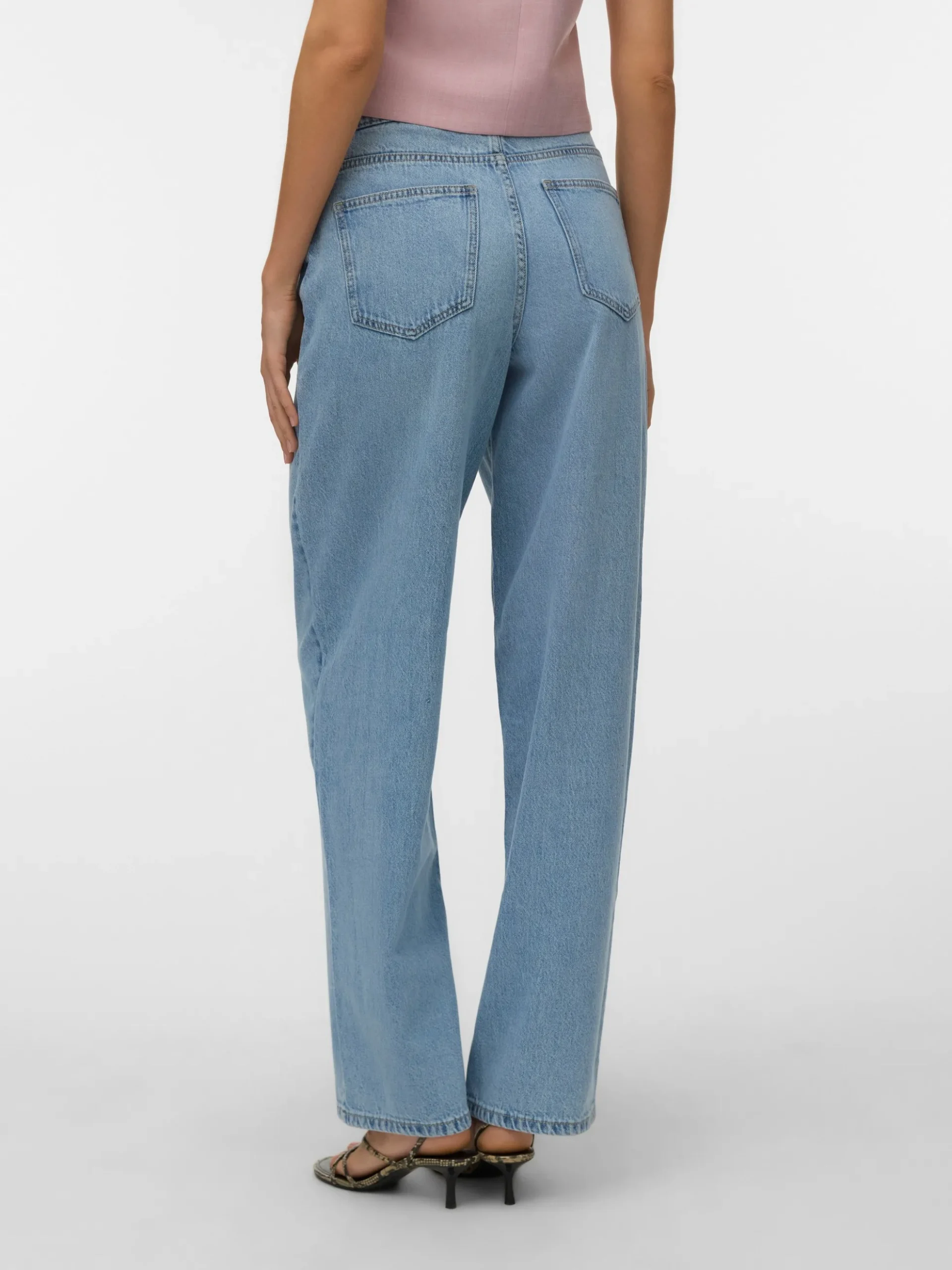 VMESTELLE Hohe Taille Barrel Fit Jeans