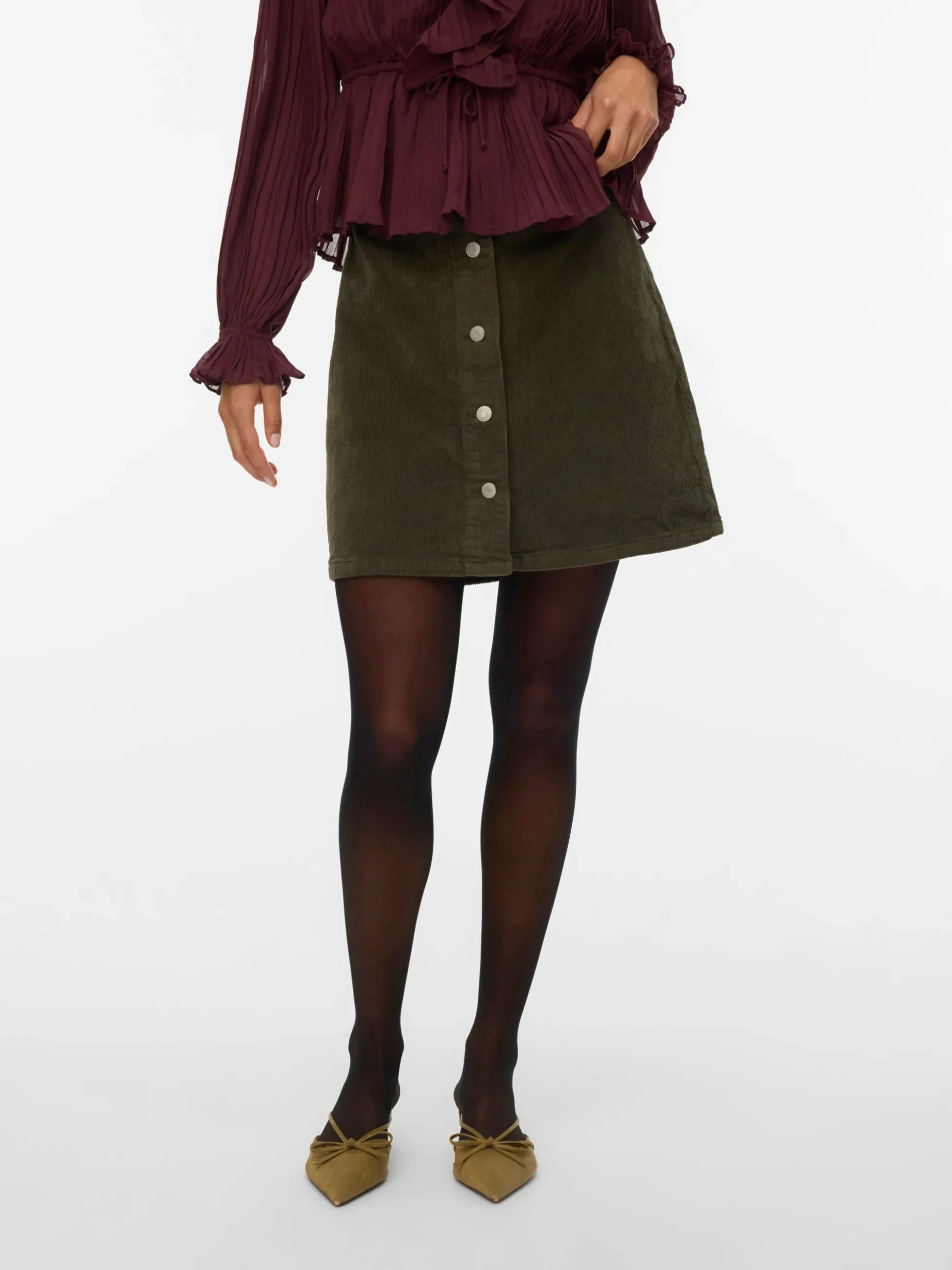 VMETTA Hohe Taille Kurzer Rock