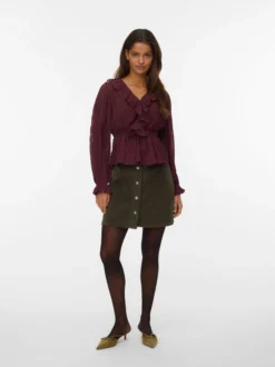 VMETTA Hohe Taille Kurzer Rock