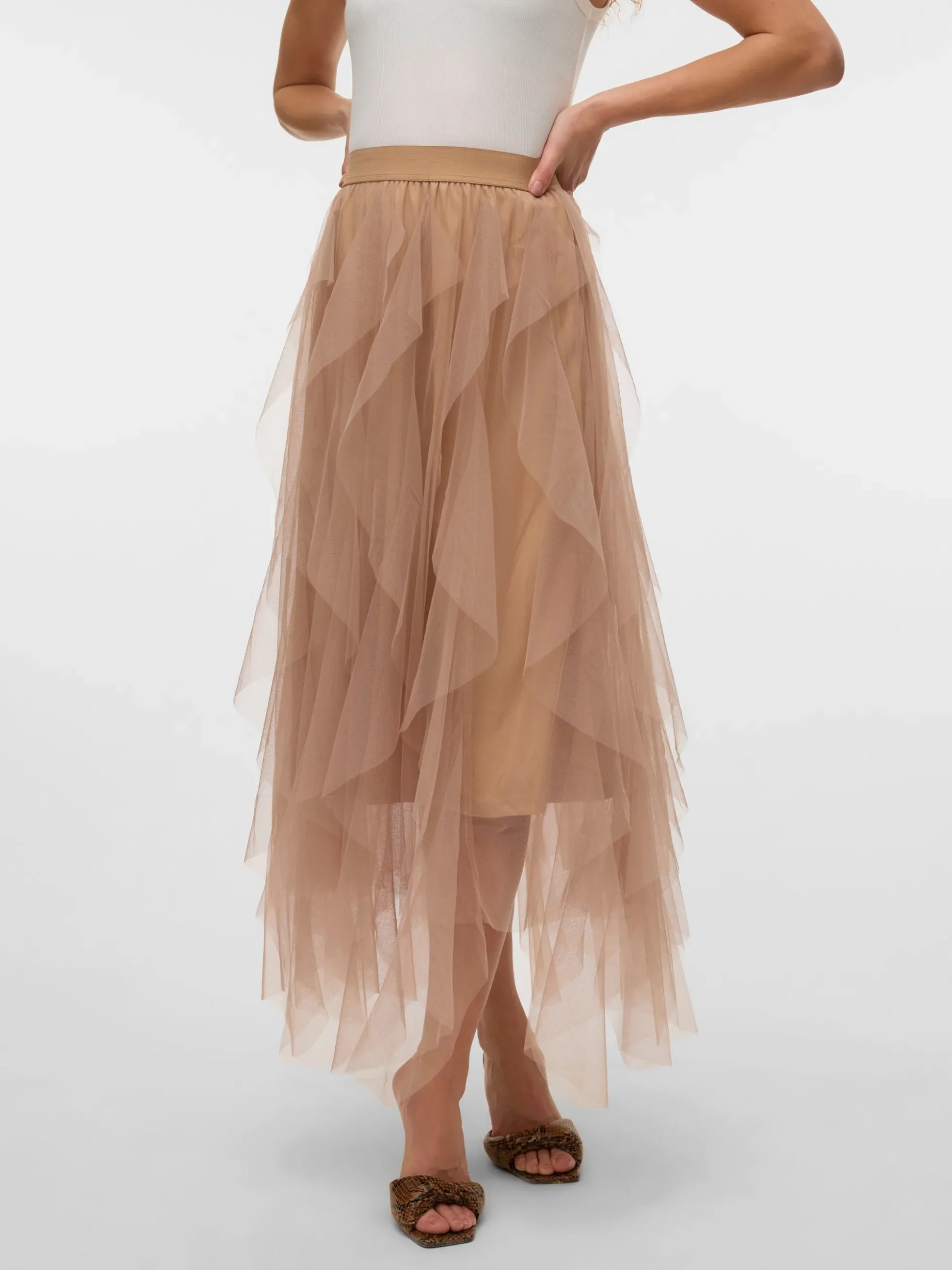 VMEVE Hohe Taille Langer Rock