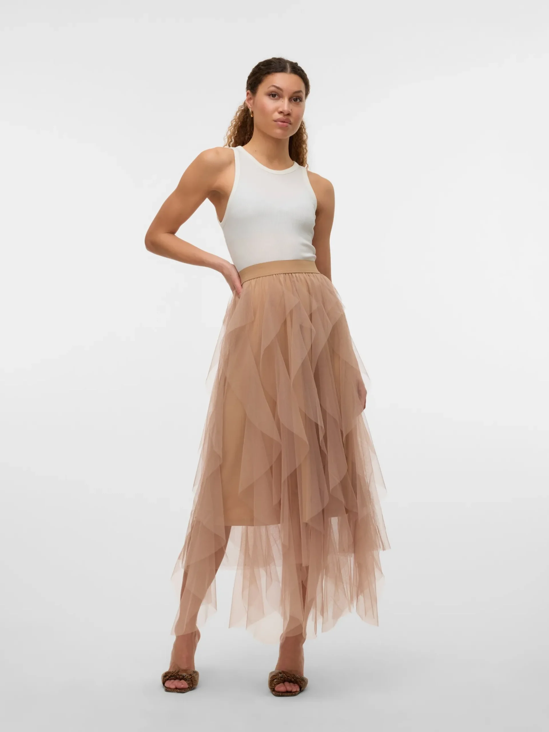VMEVE Hohe Taille Langer Rock