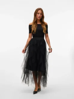 VMEVE Hohe Taille Langer Rock