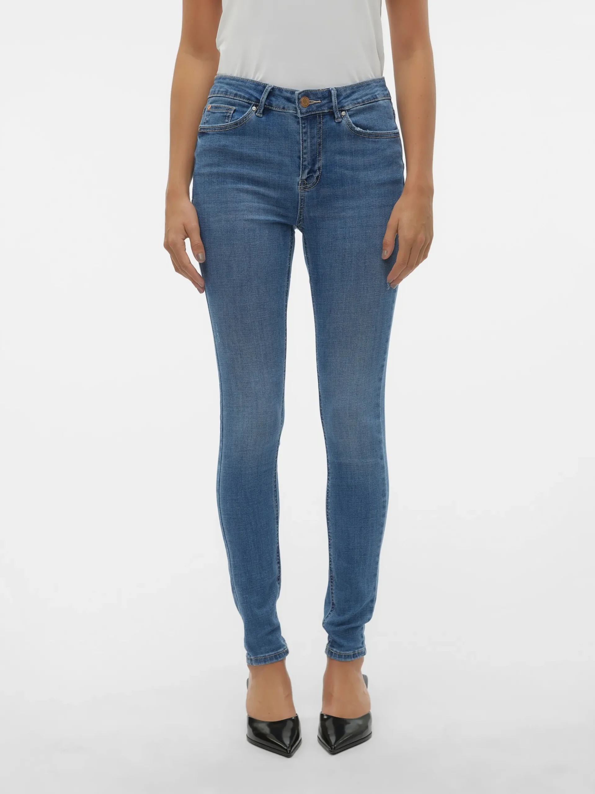 VMFLASH Mid Rise Skinny Fit Jeans