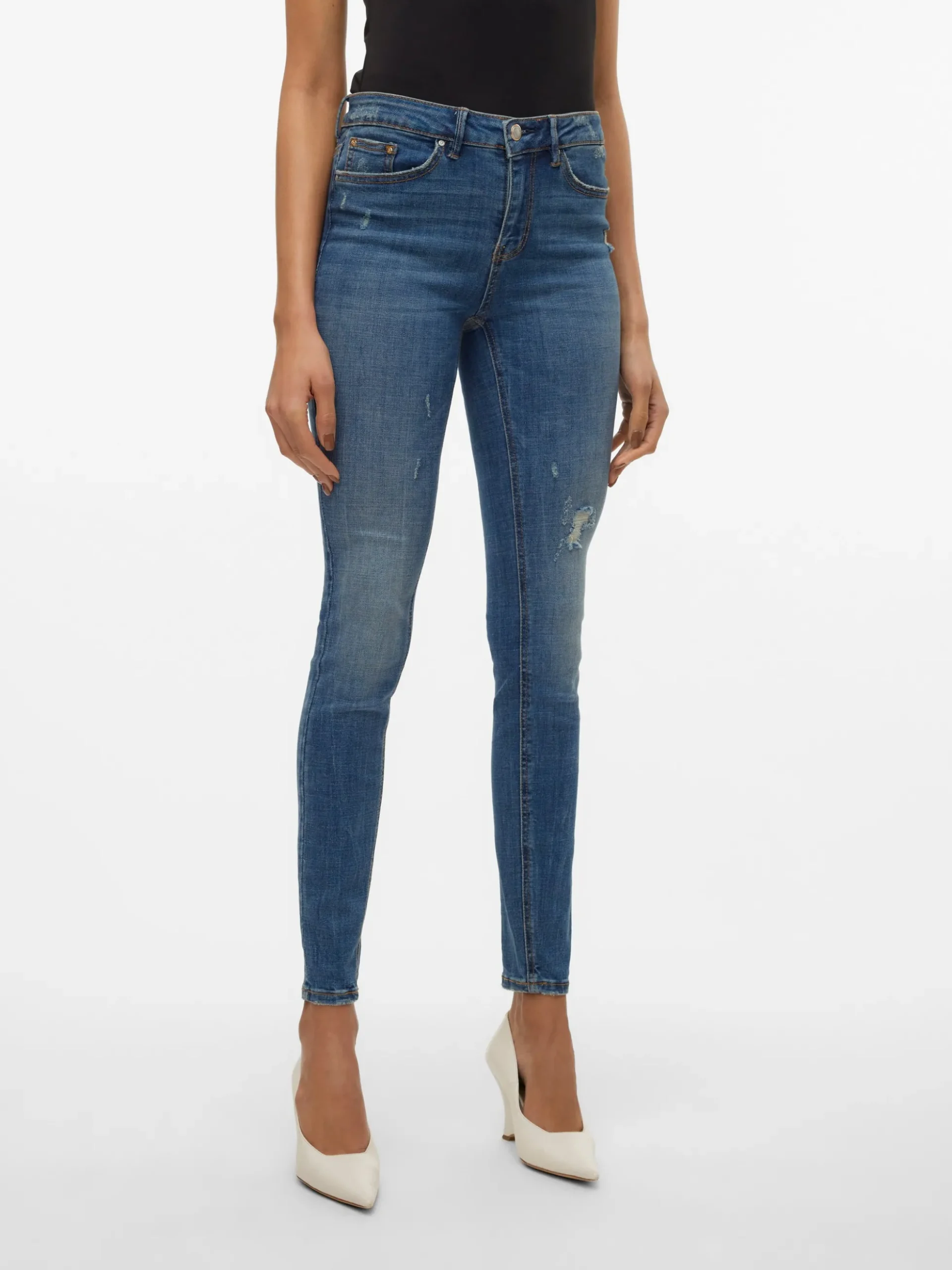 VMFLASH Mid Rise Skinny Fit Jeans