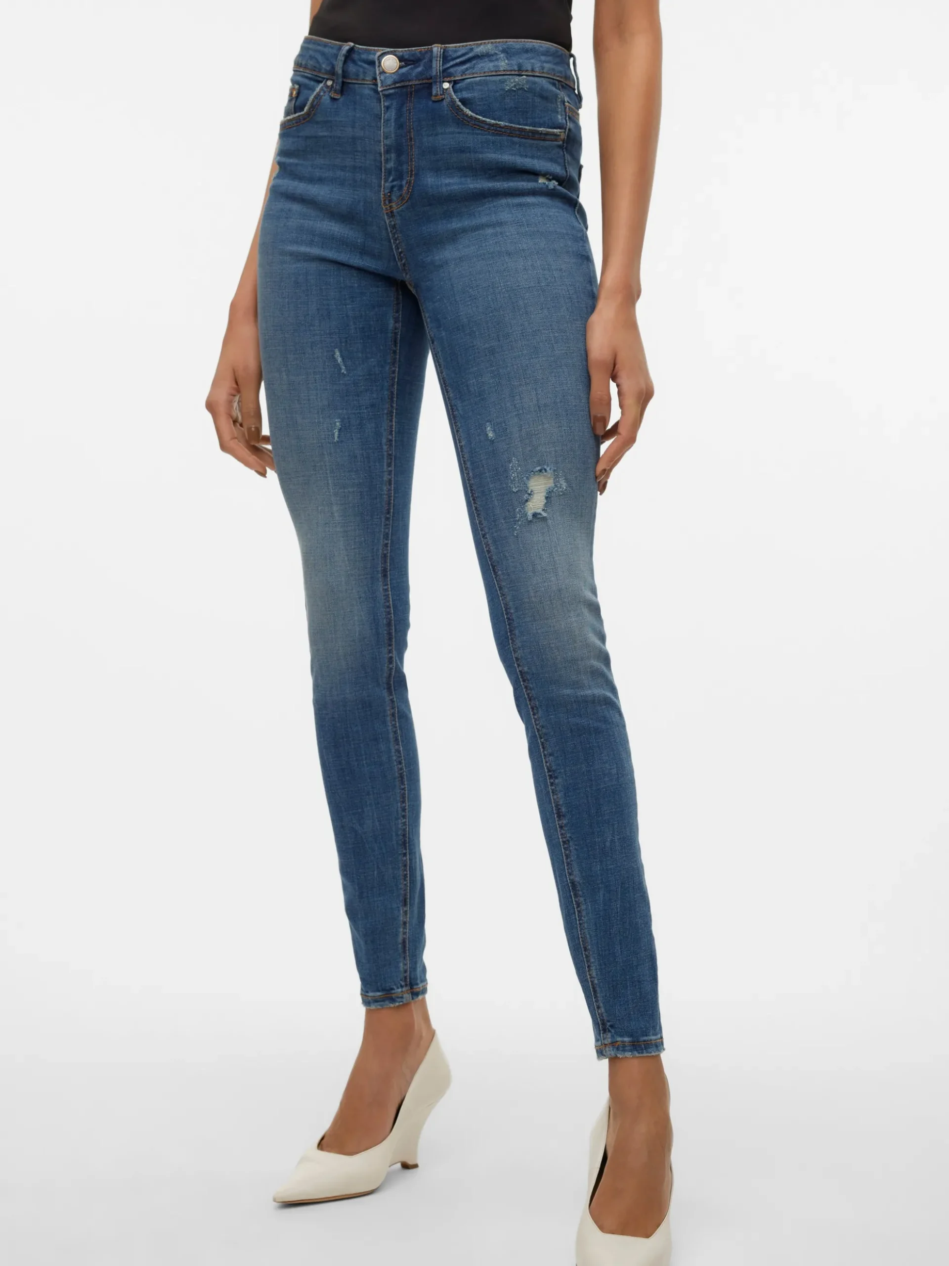 VMFLASH Mid Rise Skinny Fit Jeans
