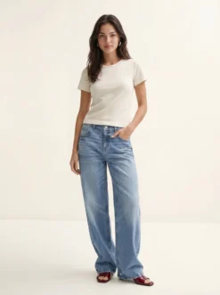 VMHALLIE Niedrige Taille Weit geschnitten Jeans